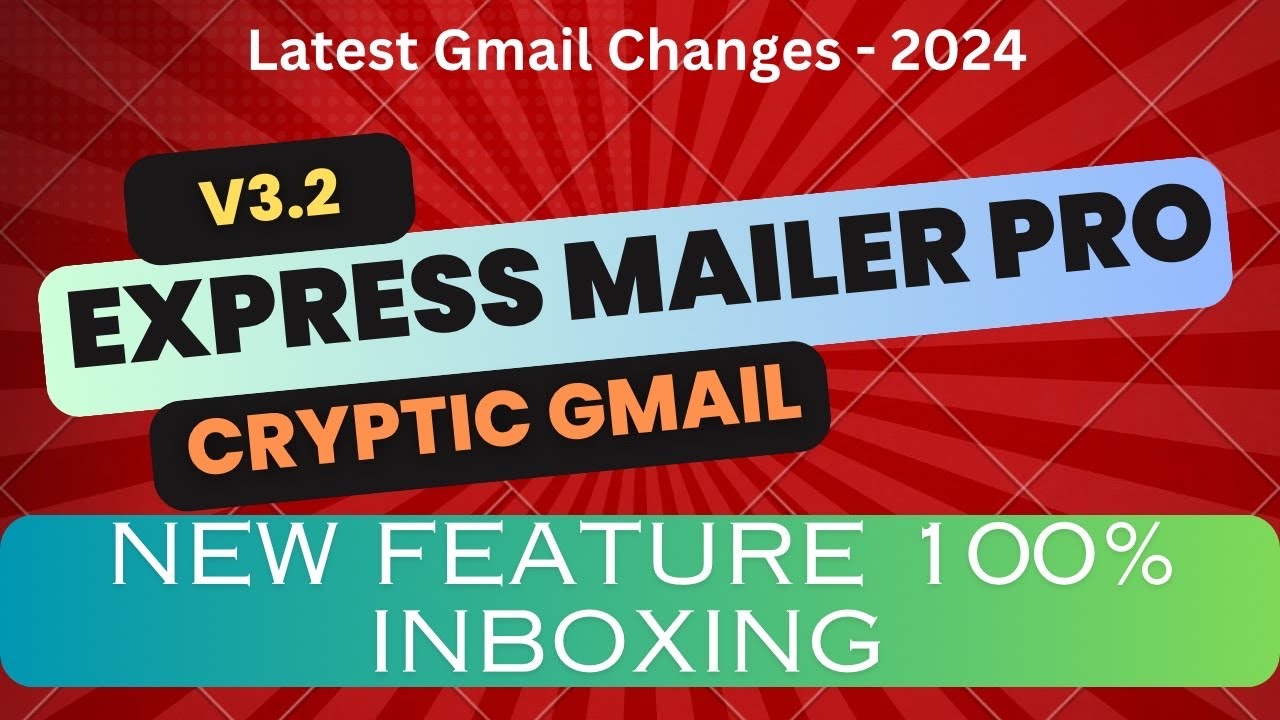 Express Mailer Pro 100% inbox rate with Cryptic Gmail feature. Super easy to use.