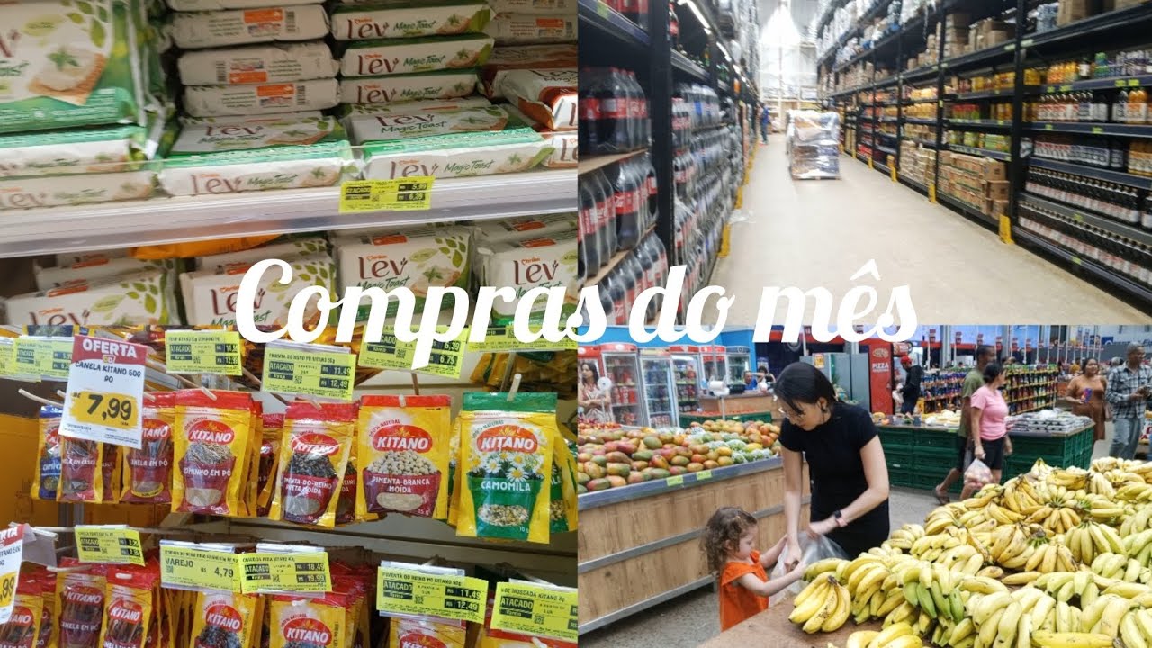 COMPRAS DO MÊS DE DEZEMBRO NO  ATACADÃO DO INTERIOR.