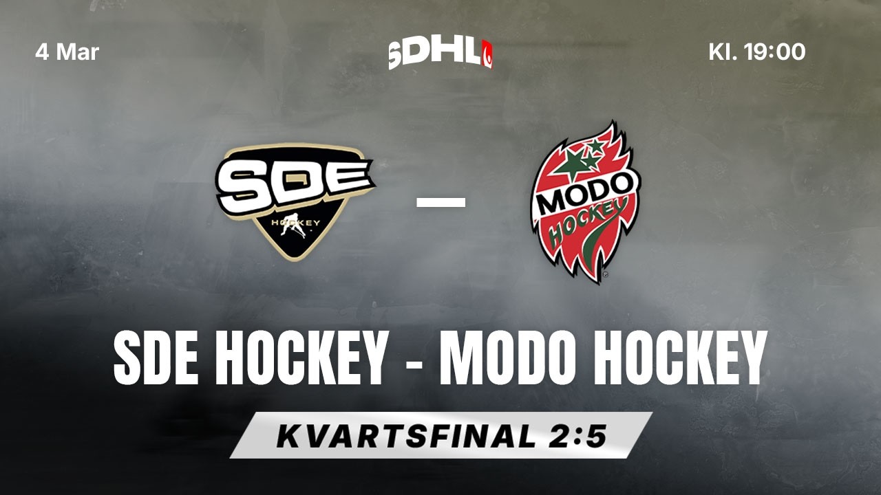 SDHL: SDE Hockey - MoDo Hockey | Kvartsfinal 2:5 | Vilundaparkens Ishall A | S&auml;song 25/26