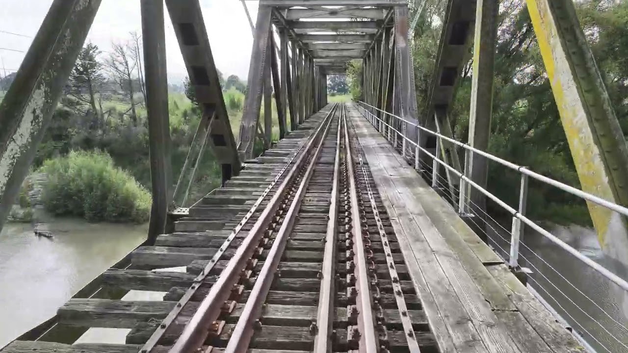 The Abandoned Wairoa River Rail Bridge - by Drone