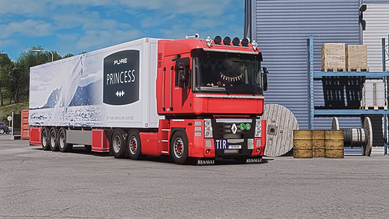 ETS2 1.57 | Epic Norway Journey in a Renault Magnum Truck - Steering Wheel