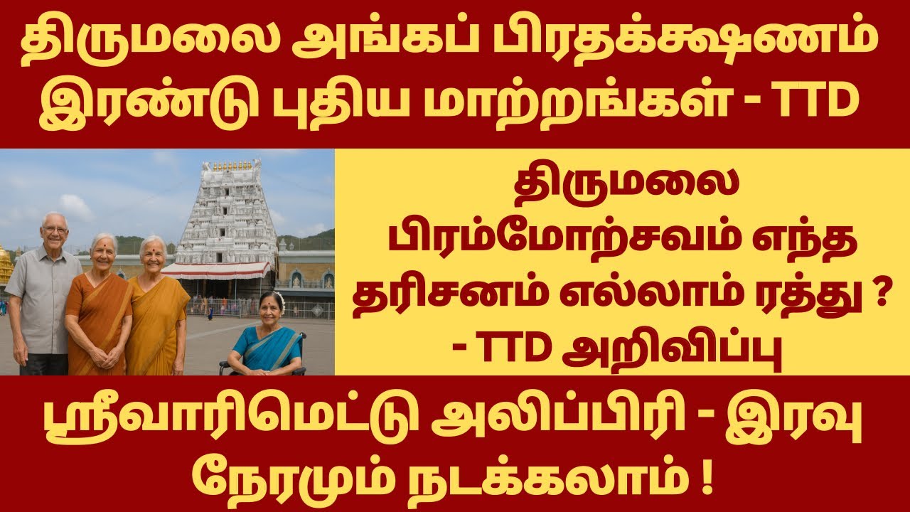 Tirupati Angapradakshanam -2 New Updates | Tirumala Brahmotsavam Updates | Tirupati Today Updates