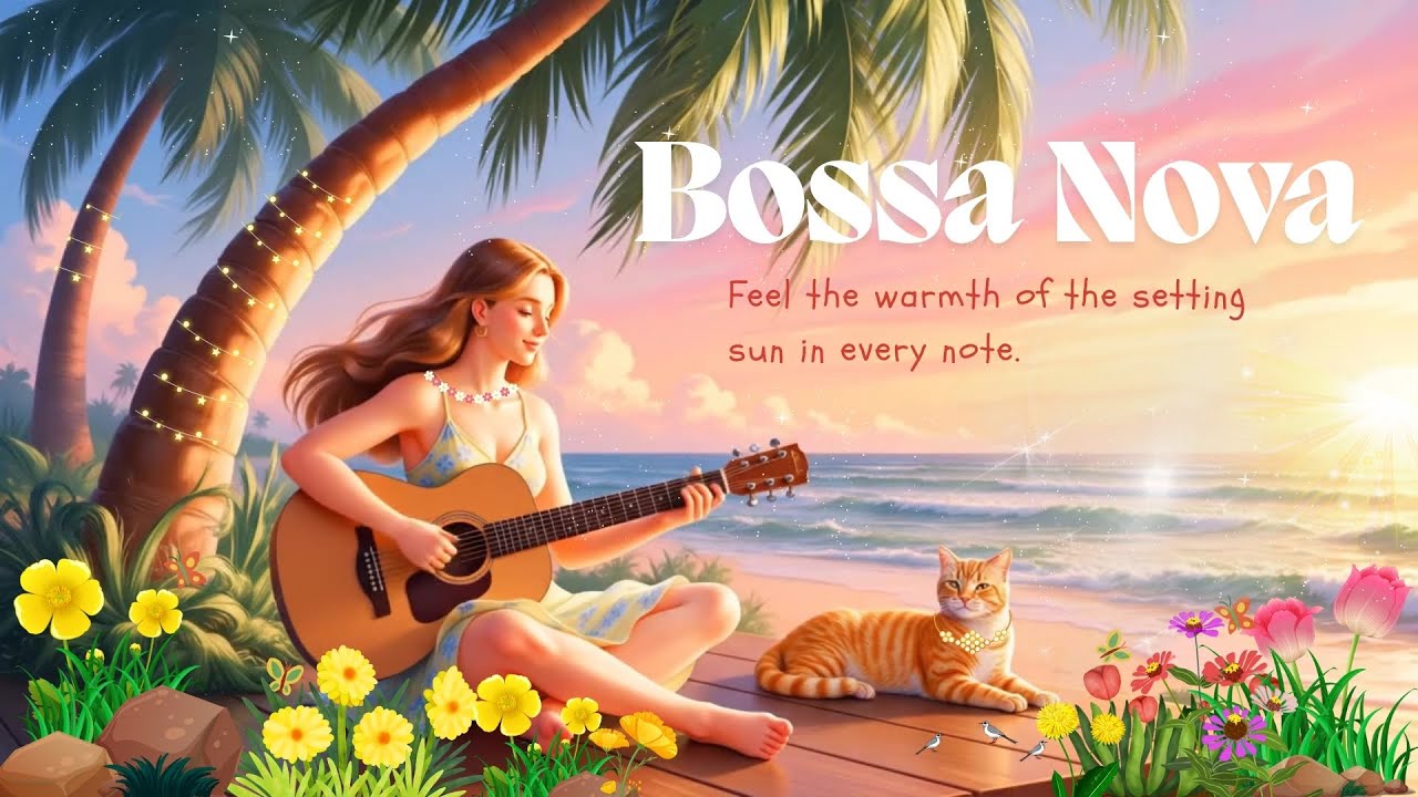 🌿Bossa Nova & Sunset Glow – Beautiful Female Voice for Golden Moments