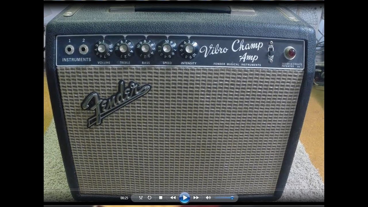 Black Face Vibro Champ Repair and Bias Discussion