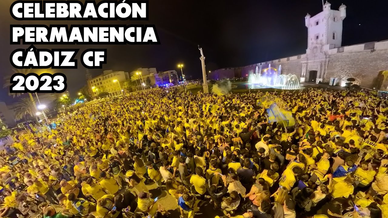 CÁDIZ CF: CELEBRACIÓN PERMANENCIA 2023 EN PUERTA TIERRA