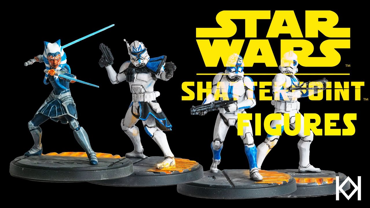 Painting Star Wars Shatterpoint Figures with Lava Bases | The Clones & Ahsoka