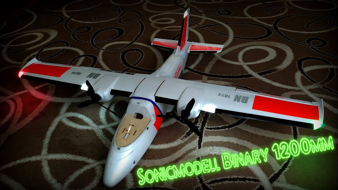 Sonicmodell Binary 1200mm Сборка и установка навигационных огней.
