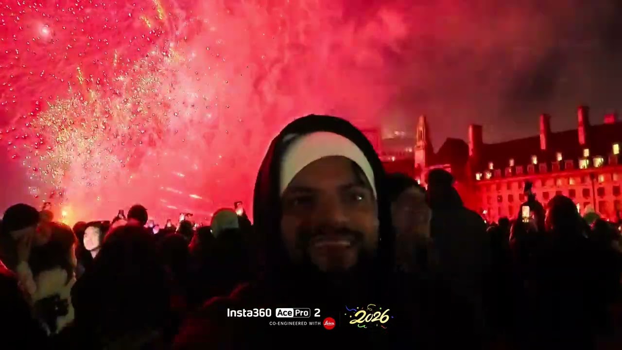 London fire works 2025 | Beginning of 2026 |  White area fire works | Mayor of London