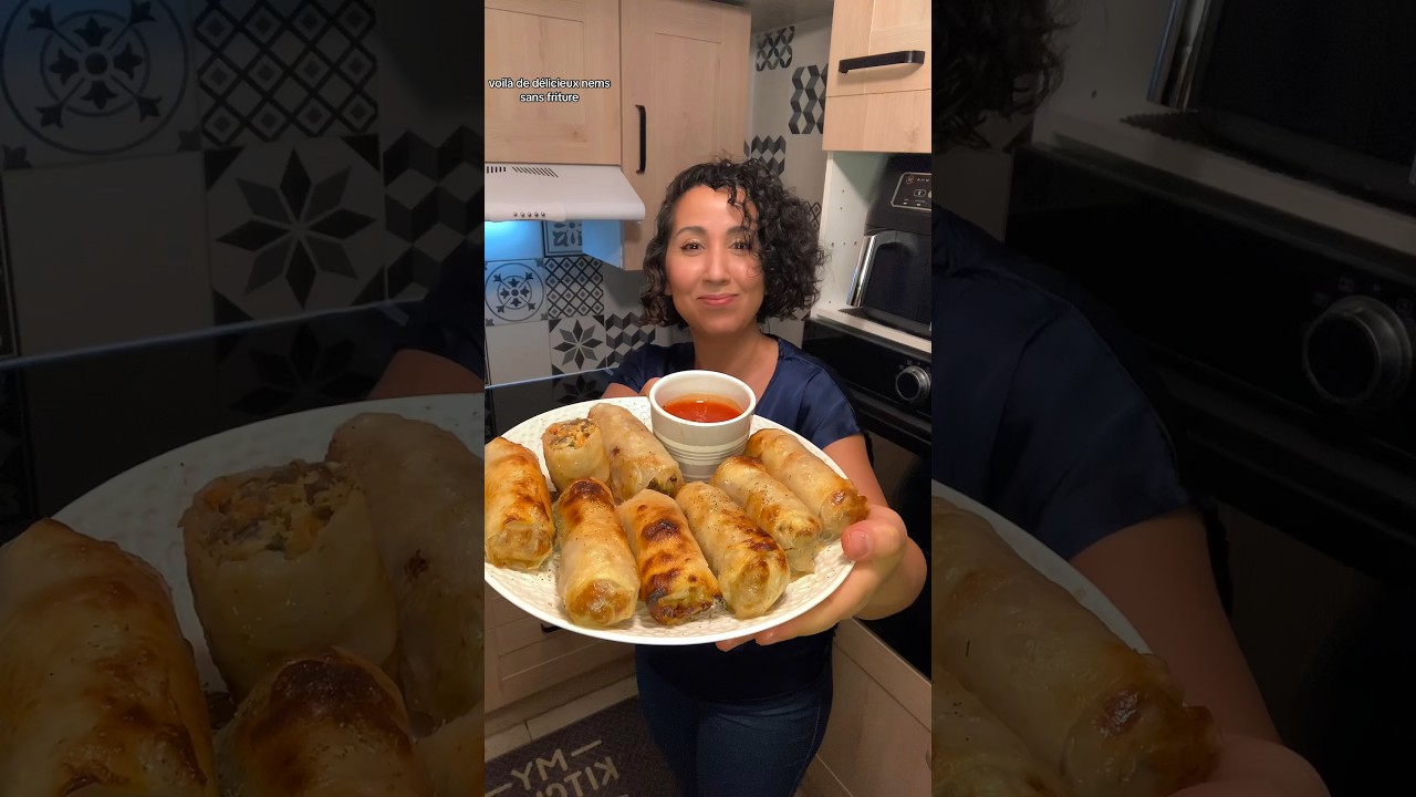 Recette nems tr&egrave;s prot&eacute;in&eacute;s facile rapide sans friture et sans gluten
