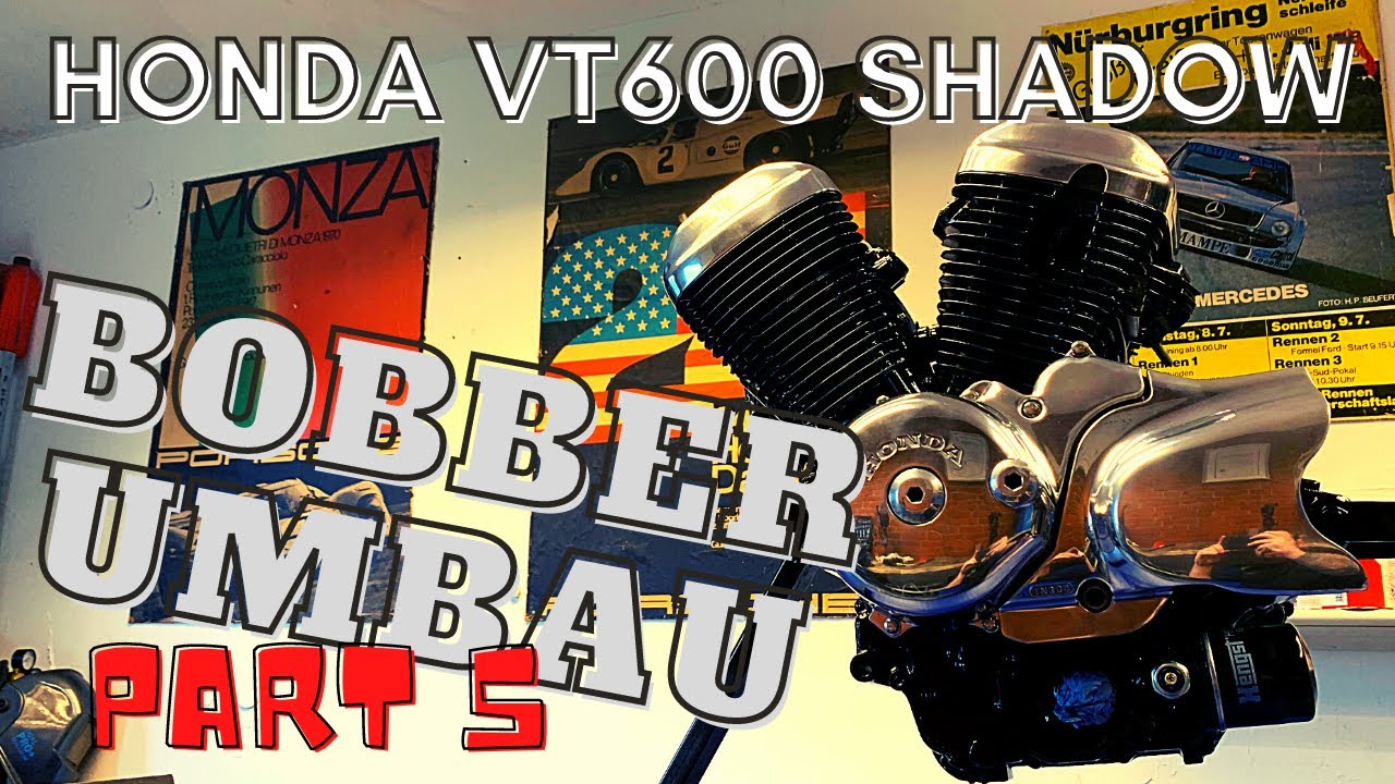 Bobber Umbau - Honda Shadow VT600 - Part 5 - Motor ausbauen und lackieren / polieren