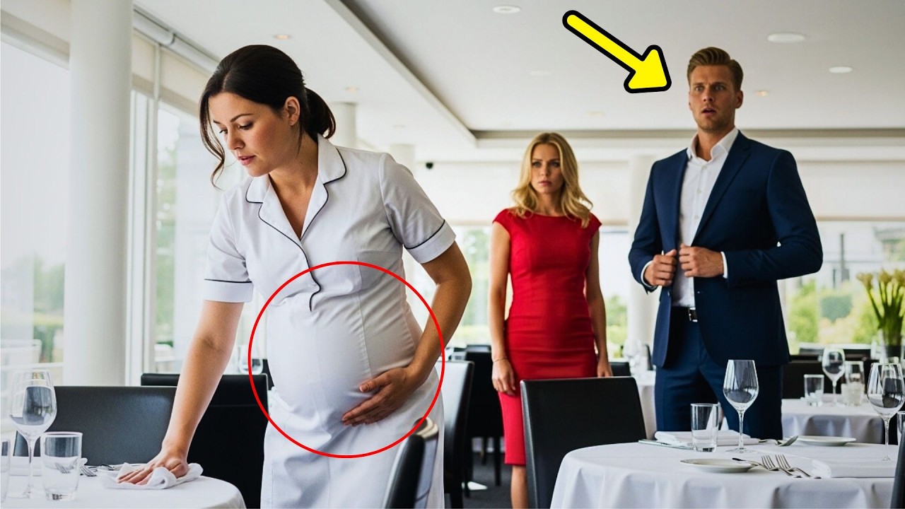 Miljardair staat versteld als hij zijn zwangere ex-vrouw als serveerster ziet werken!