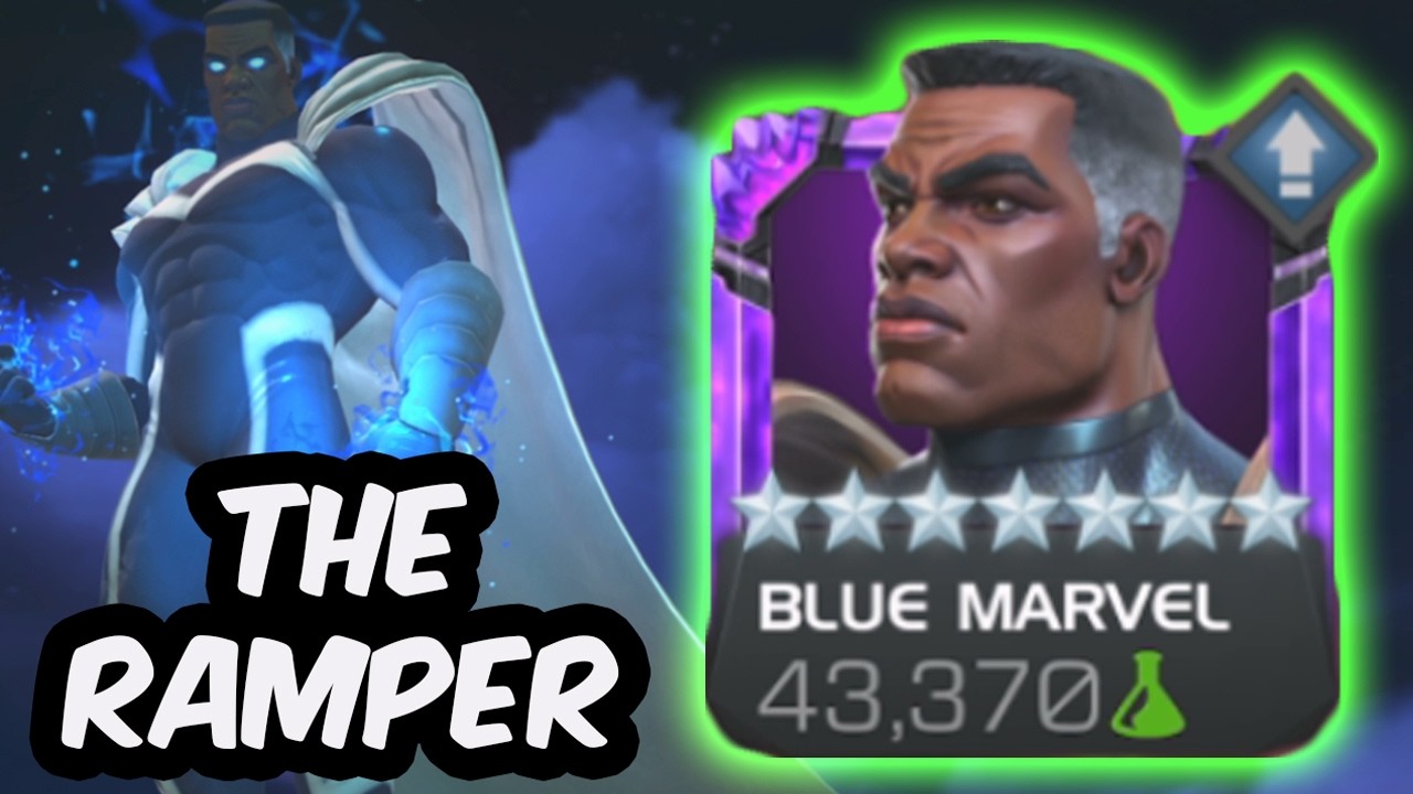 7 Star Blue Marvel Rank 4 Gameplay - SLIGHTLY BEYOND RHINO TIER?!? - Marvel Contest of Champions