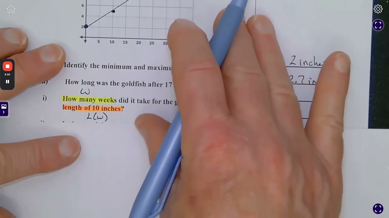 Algebra 1Writing functions using Rate and Initial Value Problem 1 and 2