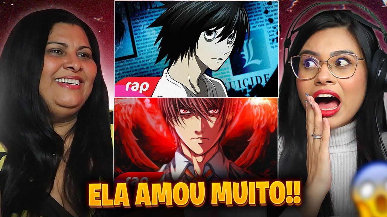 MÃE EVANGELICA REAGE a Rap do L & Rap do Kira (Death Note) | 7 Minutoz
