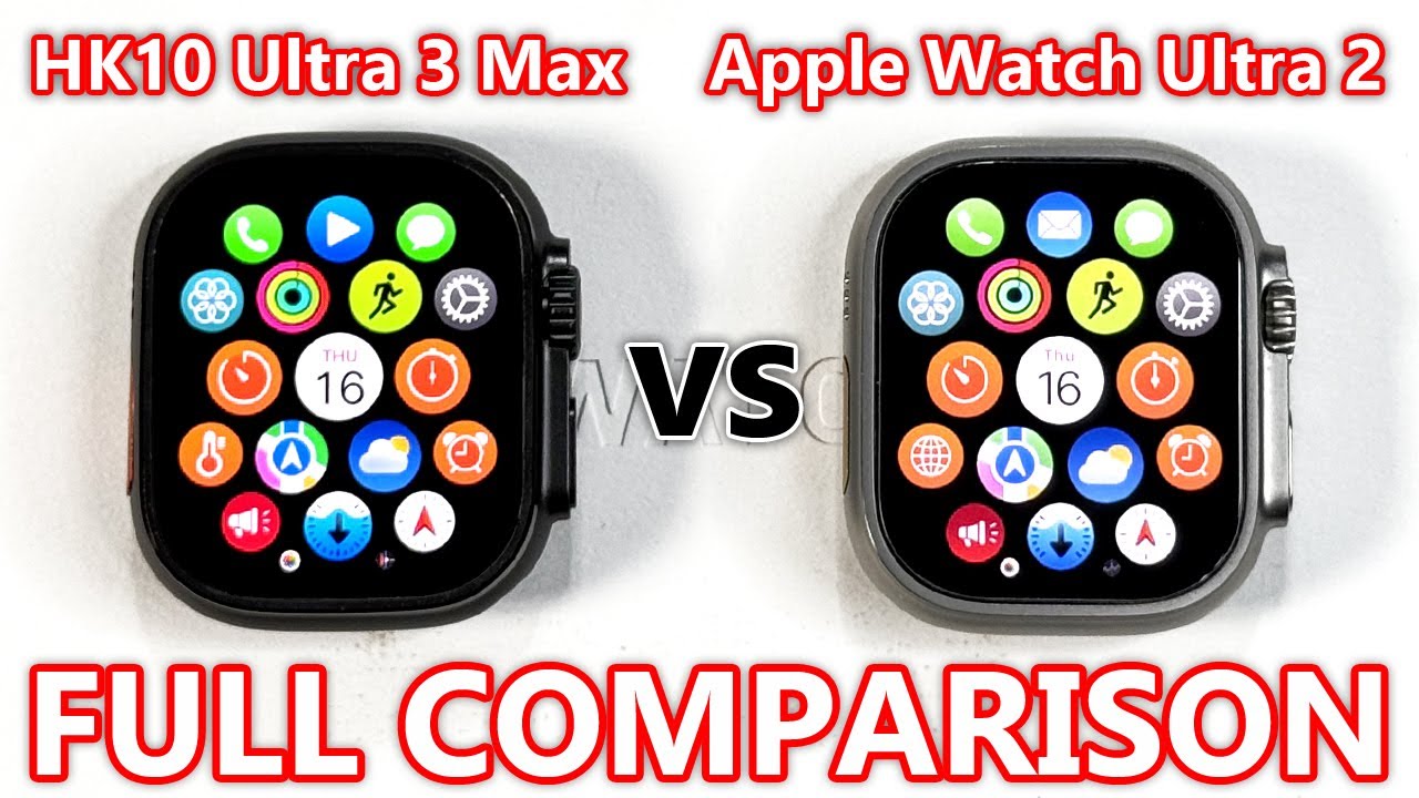 HK10 Ultra 3 Max vs Apple Watch Ultra 2 FULL COMPARISON! (System, Case, Smoothness) ASMR