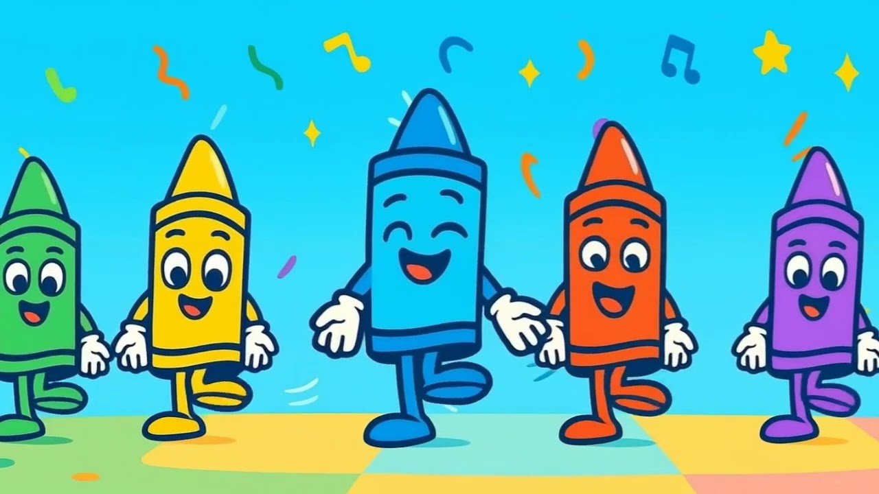 Krijtjes Carnaval Muziek Dansfeest 🎵🌈 – Vrolijk Liedje by BrightTales