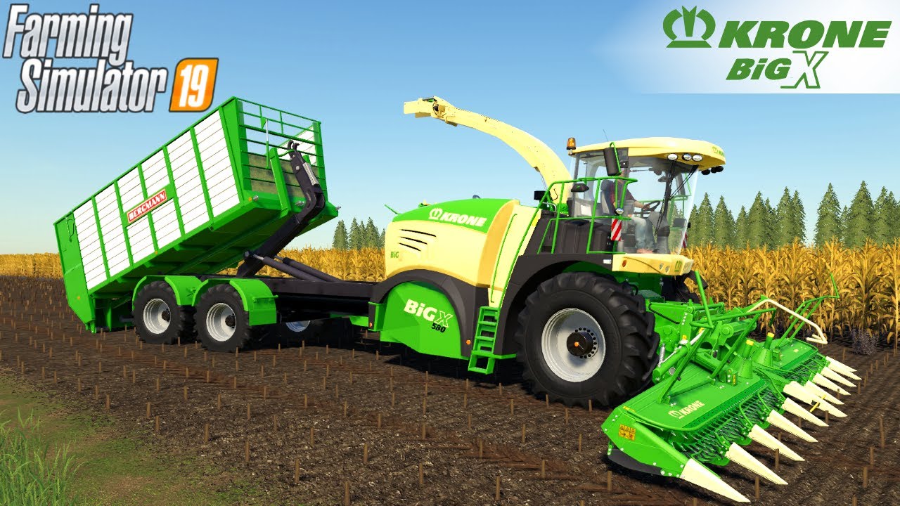 Farming Simulator 19 - KRONE BIG X 580 HKL Hook Lift Combine