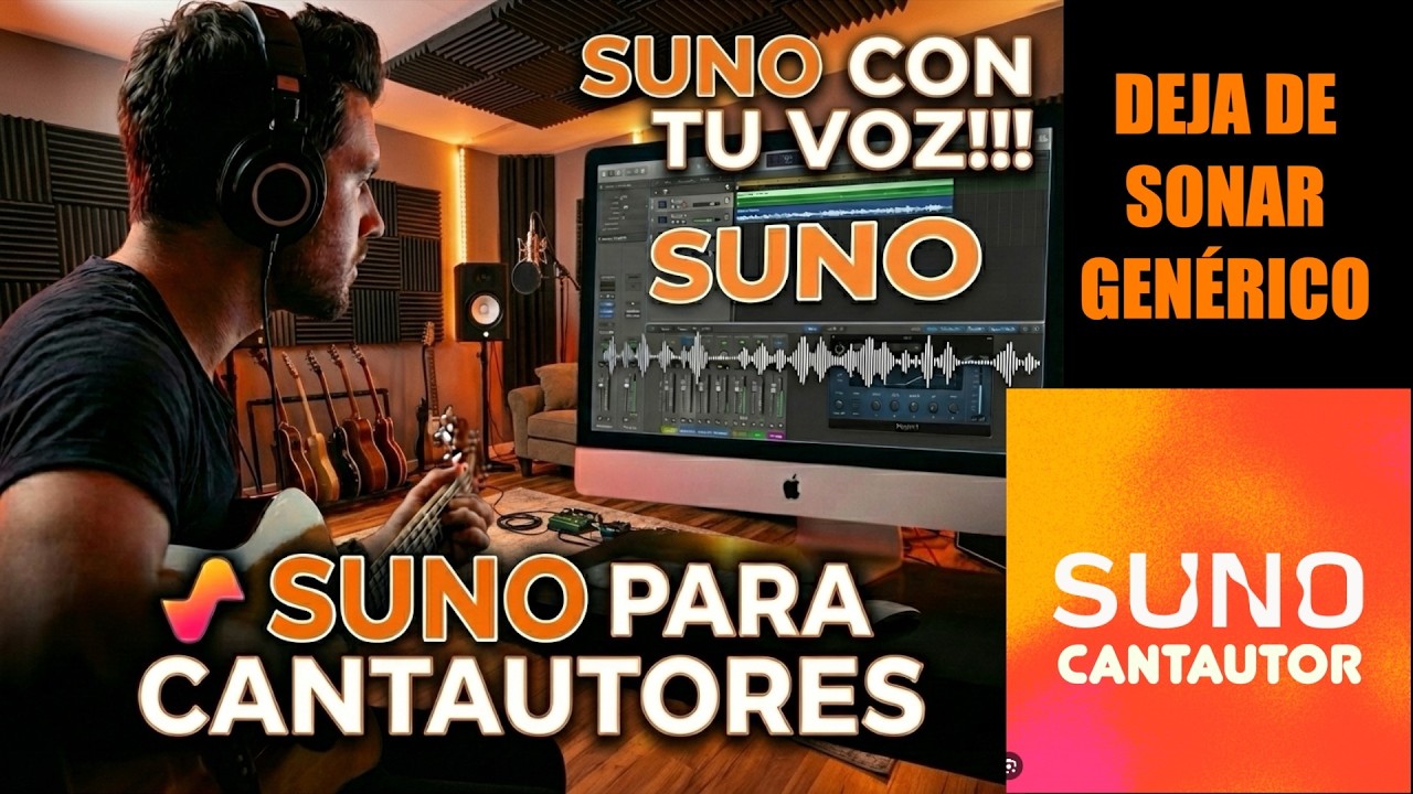Suno 5.5 para Cantautores - CON TU VOZ - 2026