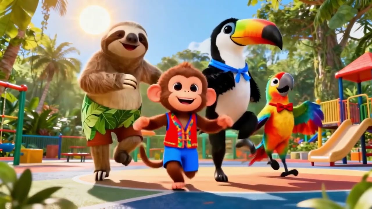 The Shoelace Song   Learn with Derek’s Jungle Friend!