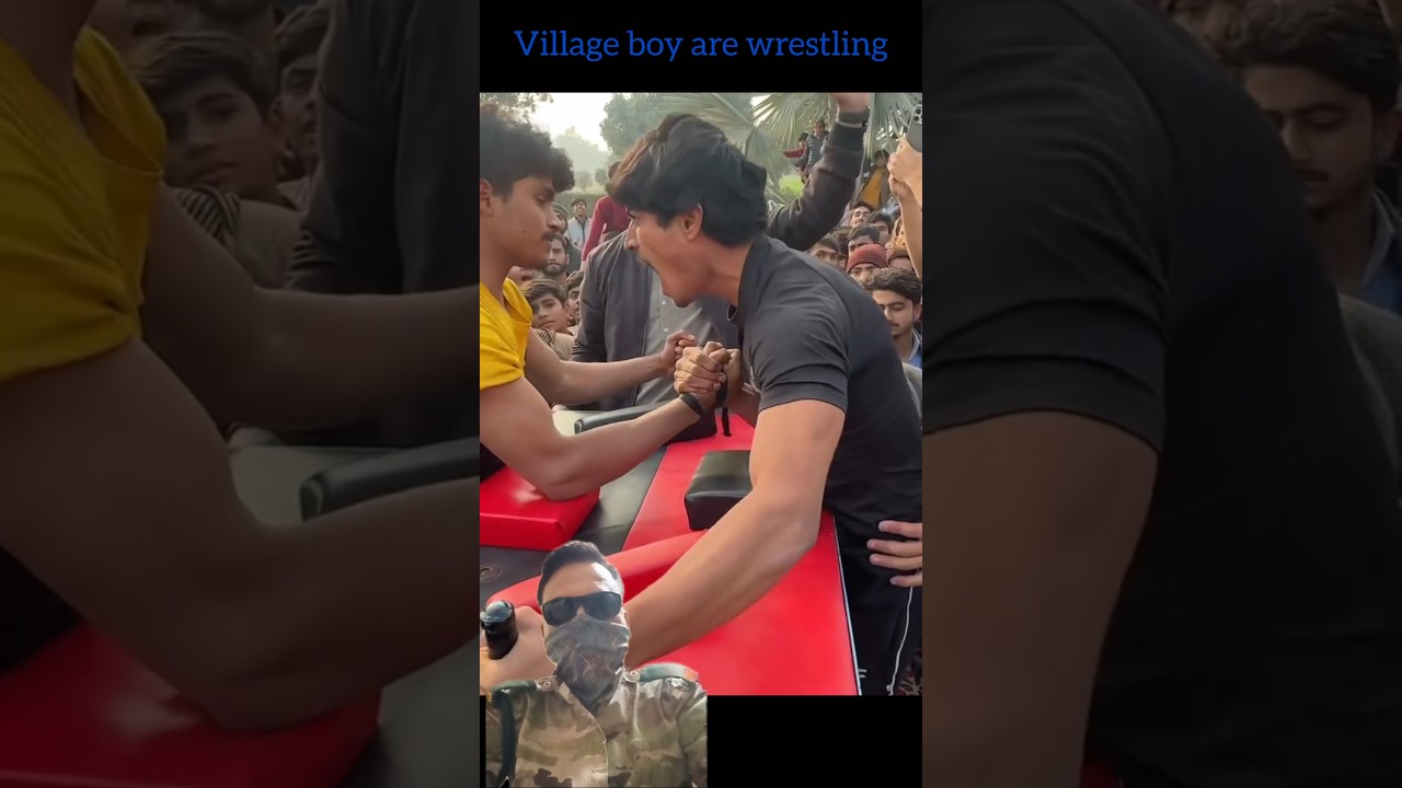 OMG 😱🔥village boy arm wrestling 