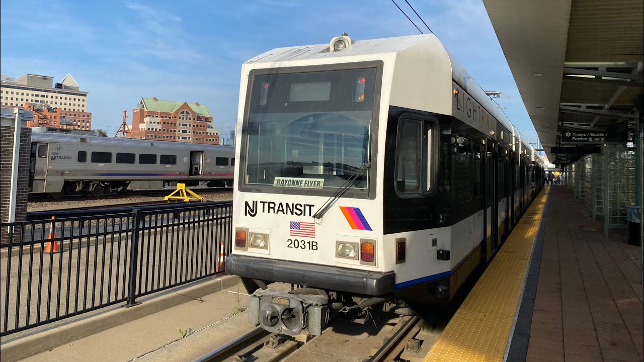 HBLR - Bayonne Flyer ride from Hoboken to 8th Street (PM Rush hour)