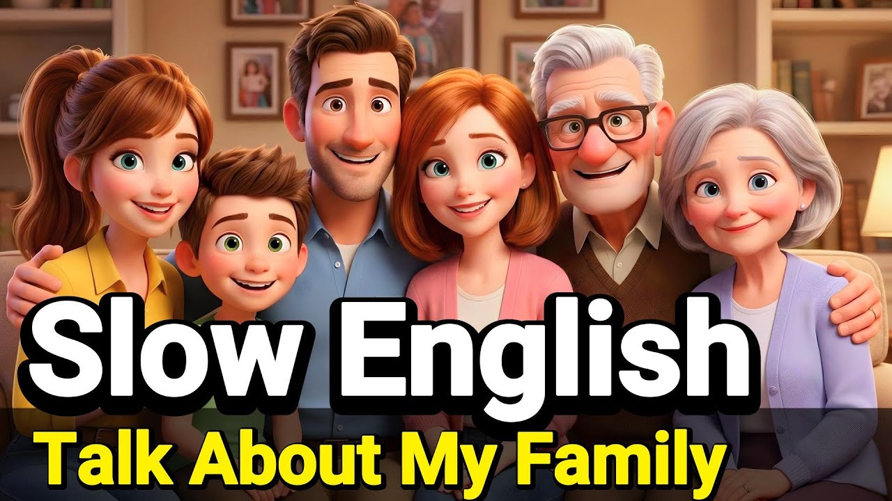 Как описать свою семью 👩‍👩‍👧‍👦🏡 | Slow English | Практика разговорного английского