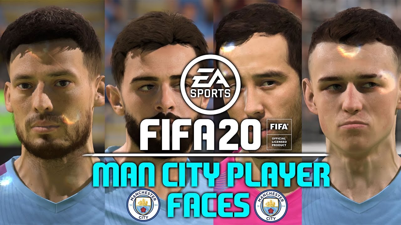 FIFA 20 - MAN CITY PLAYER FACES