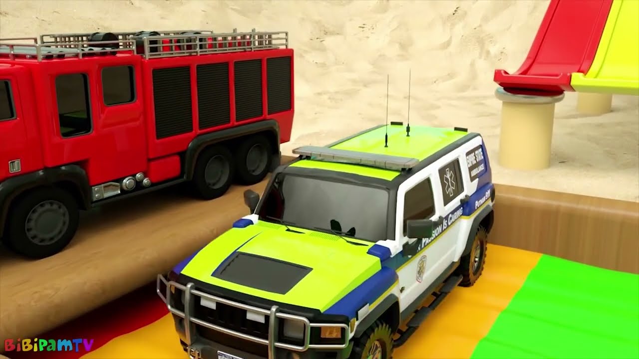 Красная машина vs другие разноцветные машины! Кто же победит? Детские видео для развития