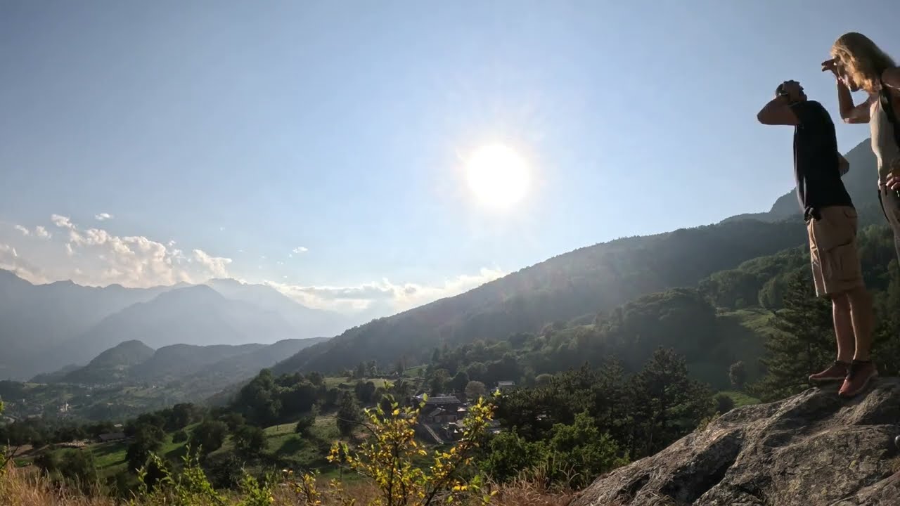 1 Minute Sunset Time laps! - Sant'Anna, Challand-Saint-Anselme【4K 60FPS ULTRA HD】