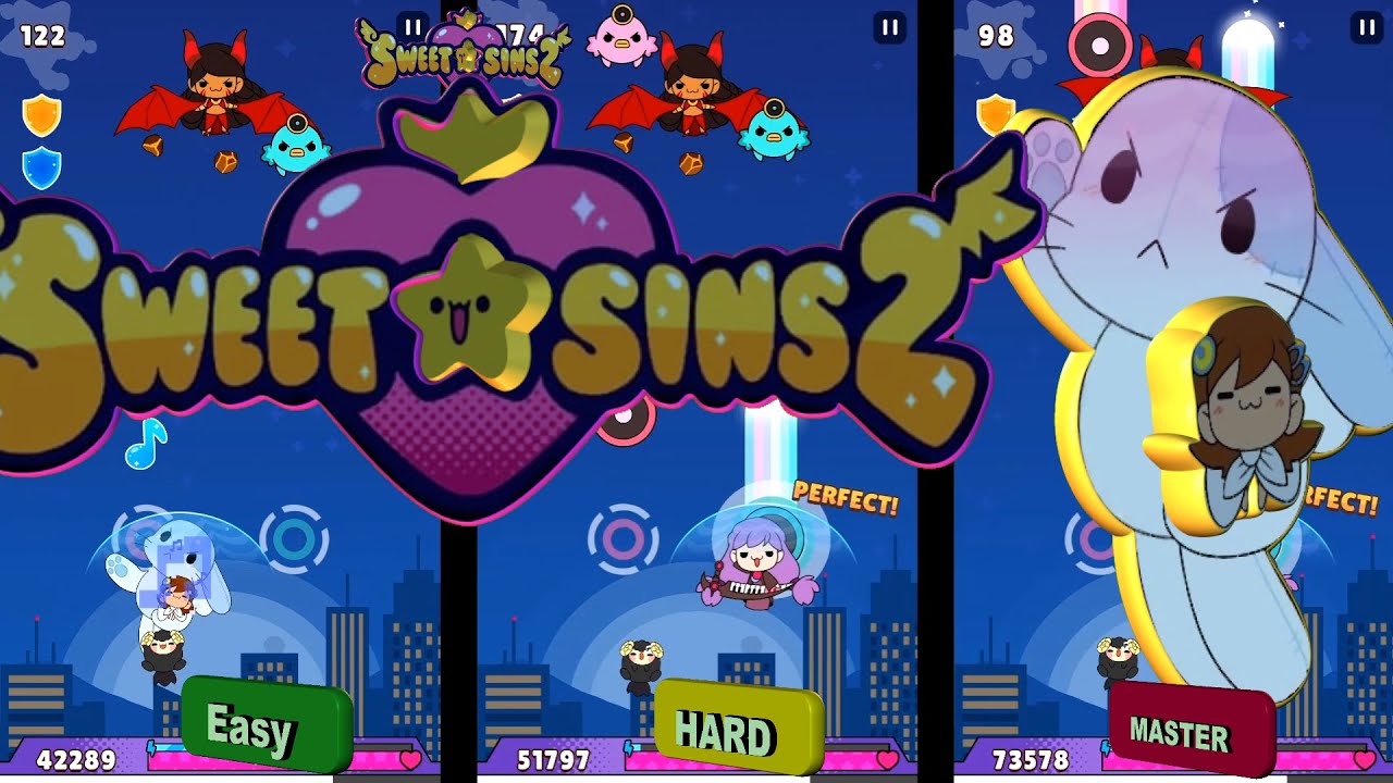Sweet Sins 2: Superstars (GamePlay Easy, Normal, Hard).