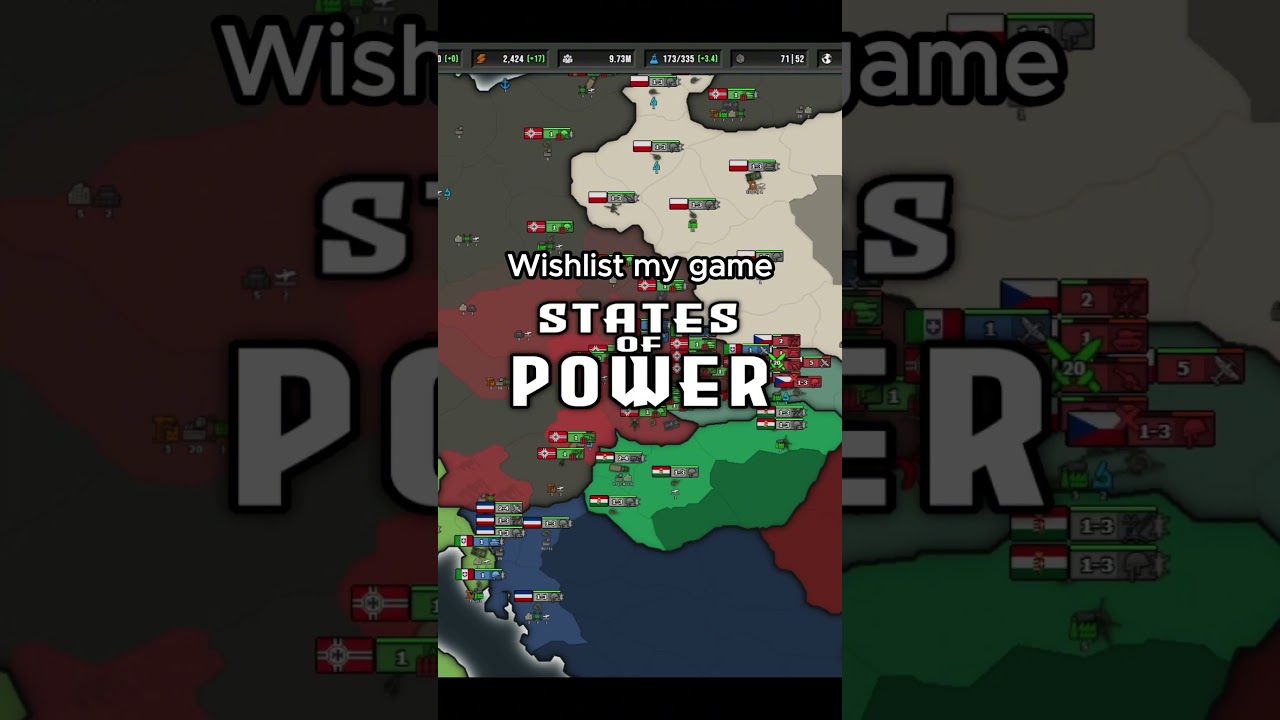 В игре States of Power есть система обоснования войны по принципу &laquo;Casus Belli&raquo;! #gamedev #strate...