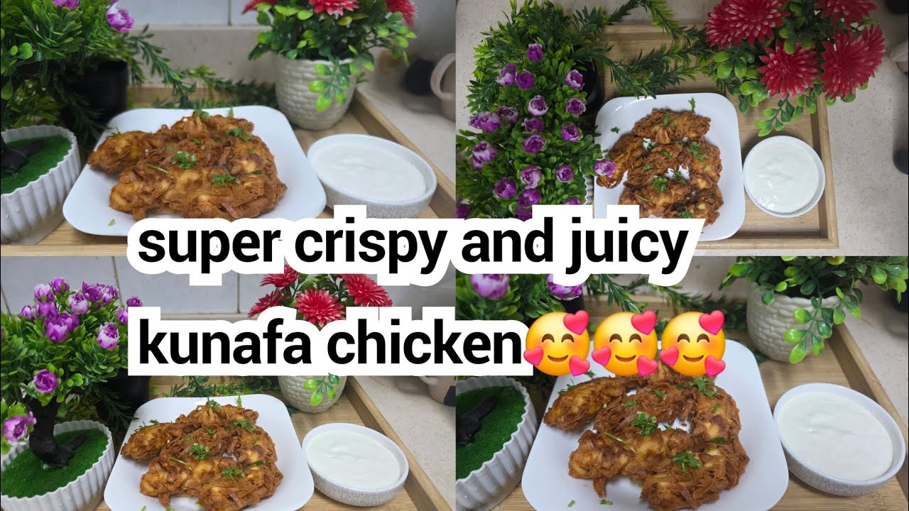 Ramazan series :Super tasty crispy and juicy kunafa chicken,🫶🫶👌👌