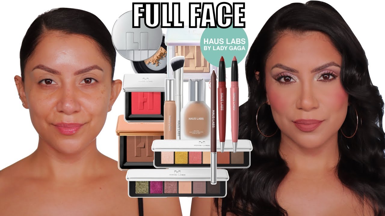FULL FACE OF NEW HAUS LABS MAKEUP & FAVORITES (one brand) + WEAR TEST *oily skin* | MagdalineJanet