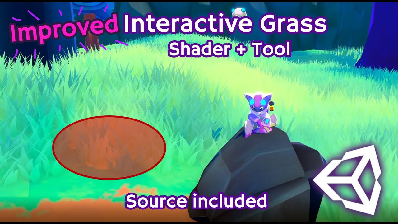Unity | I made a better Interactive Grass Shader + Tool