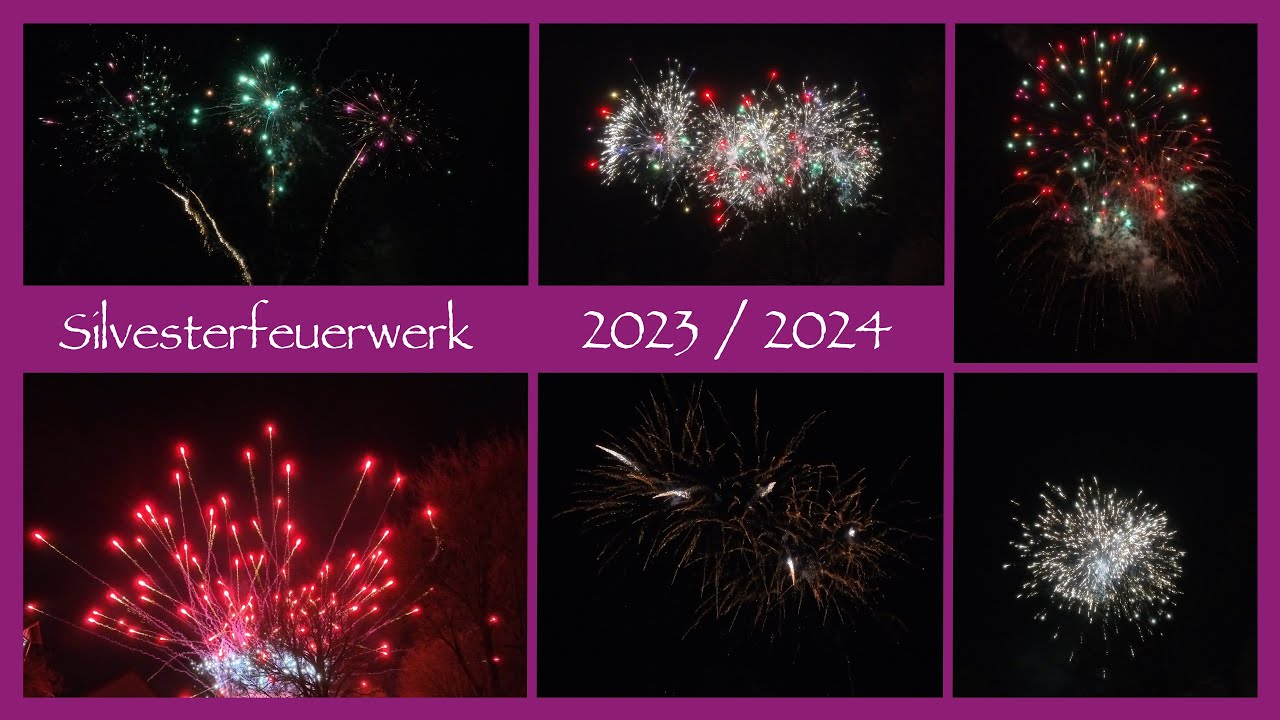Silvester Feuerwerk 2023 / 2024 mit Freunden richtig viel F2, F3 und F4 Produkte geschossen