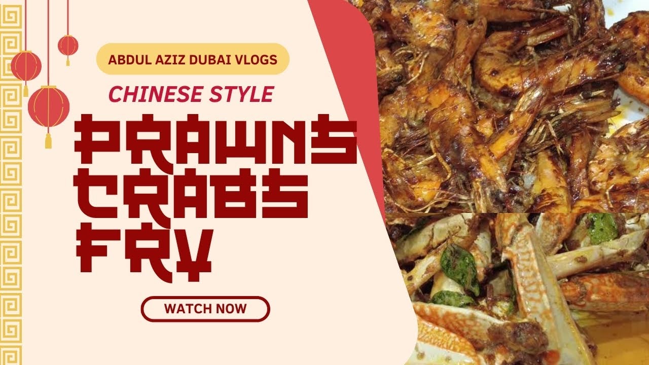 Chinese Style Prawns & Crabs Fry 🦐🦀 | Spicy Indo-Chinese Seafood Recipe