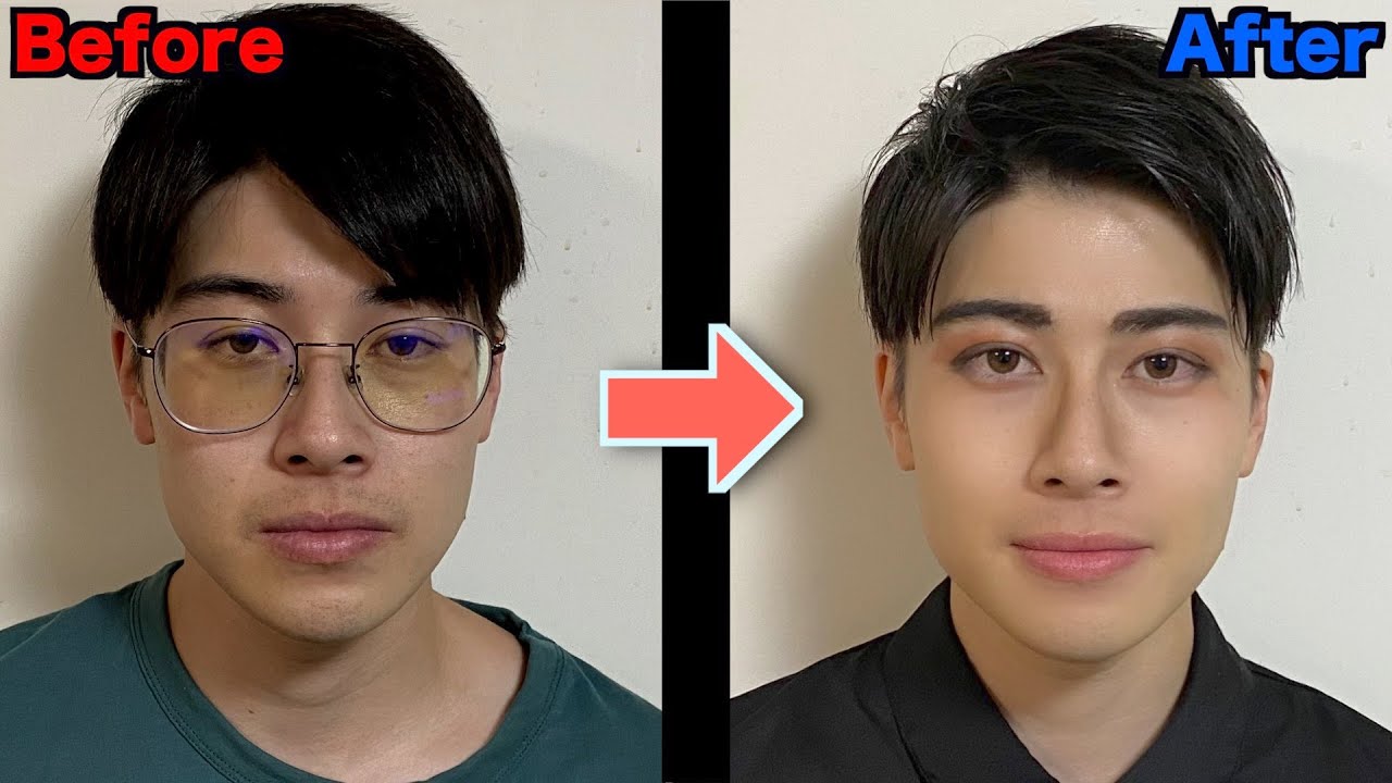 【メンズメイク】本気でメイクしたらイケメンになりすぎたwwww