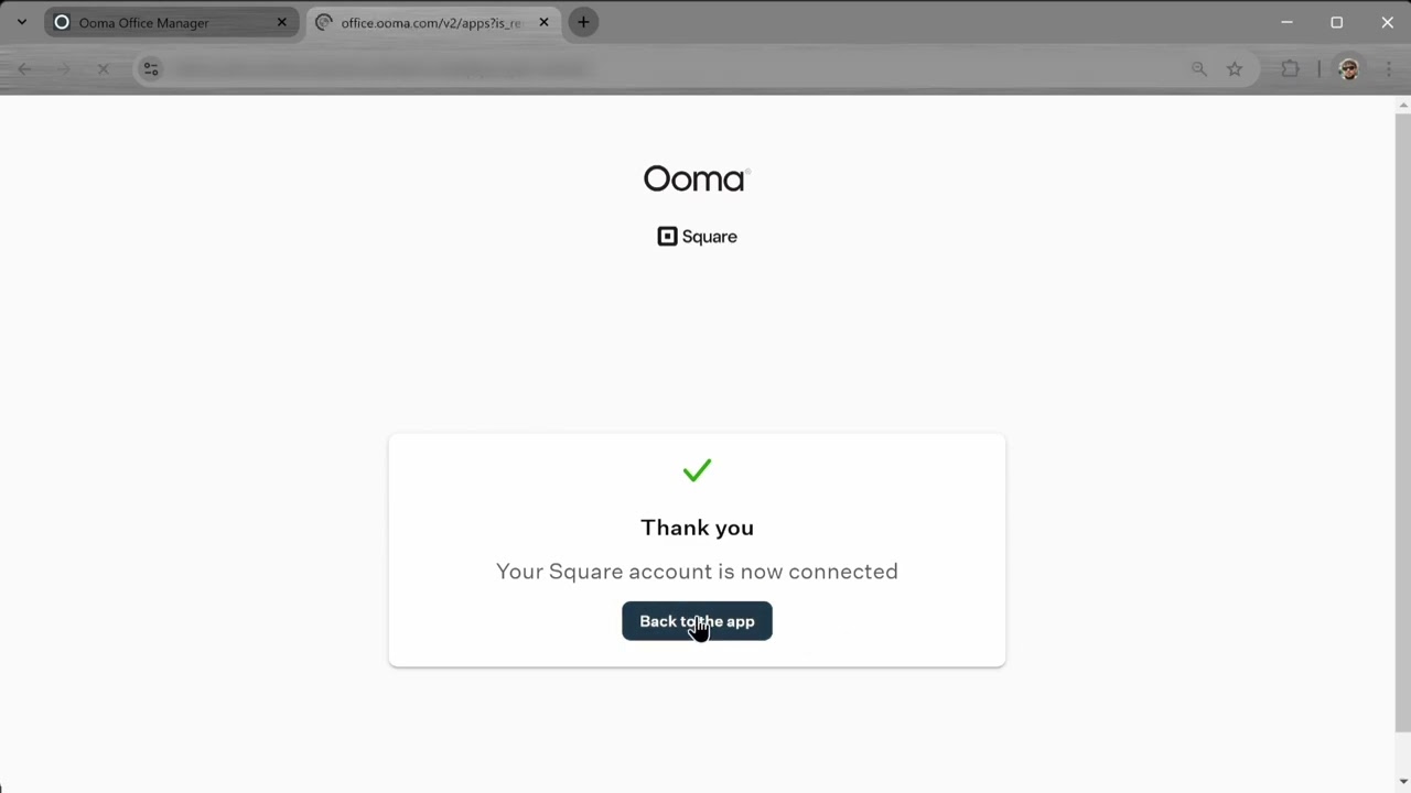 23. Ooma Office Tutorial: Integrations - Setting the Ooma Office Square Integration