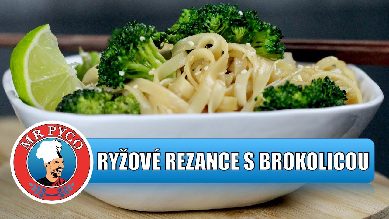ryžové rezance s brokolicou 🍜 RICE NOODLES w BROCCOLI 👨‍🍳 Martin PYCO Rausch