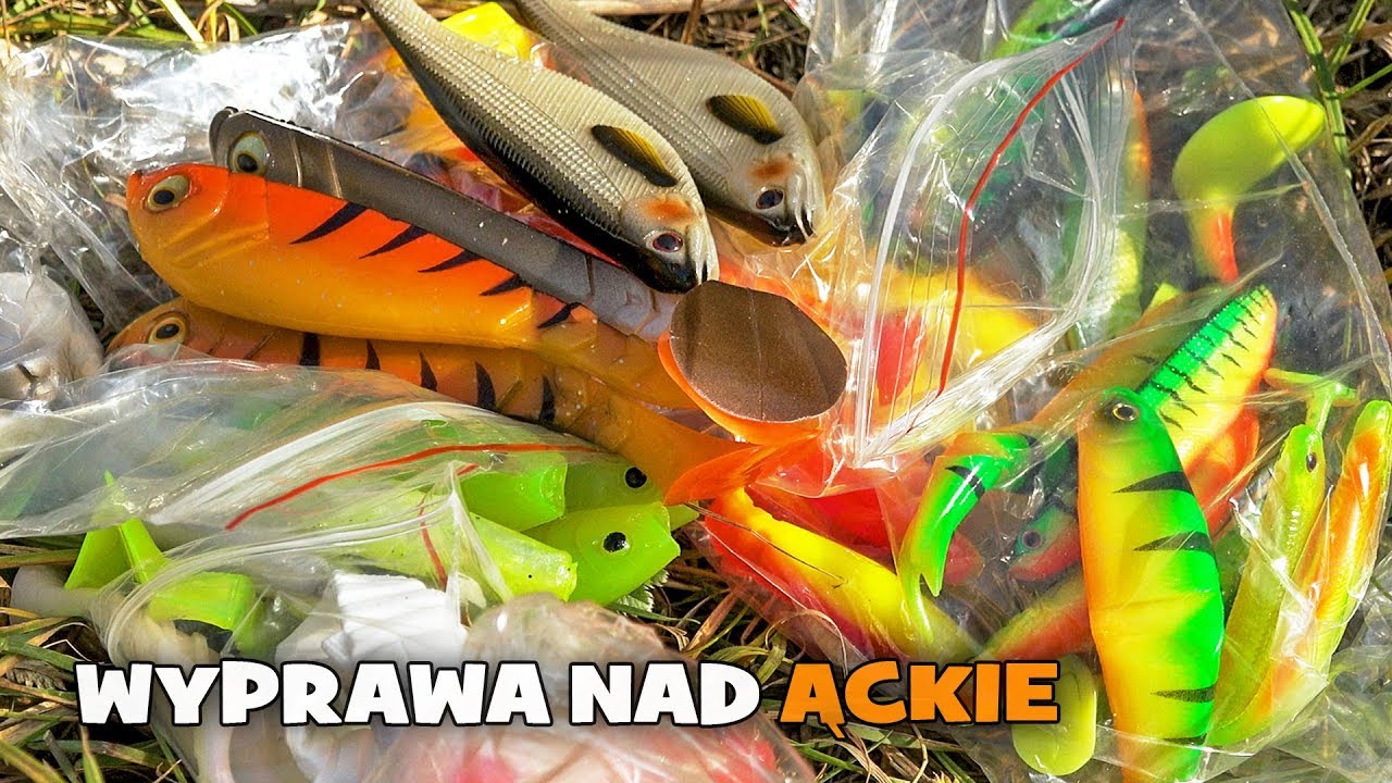 Wędkarska spinningowa wyprawa nad jezioro Ąckie i UNBOXING paczki ze sklepu internetowego [WP]