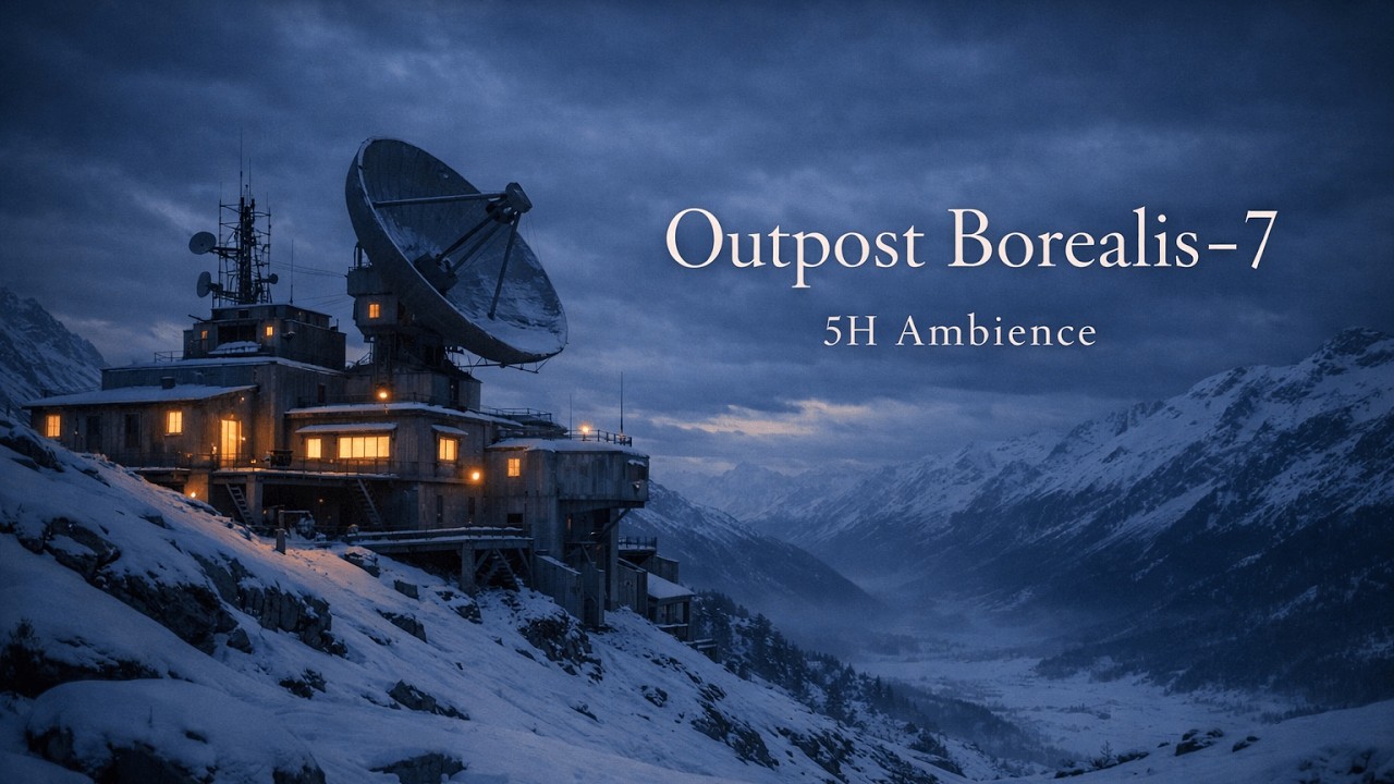 Snowy Mountain Outpost Borealis-7 ❄️ | Calm Sci-Fi Ambience & Isolation