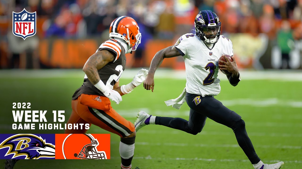 Baltimore Ravens vs. Cleveland Browns | 2022 Week 15 Game Highlights
