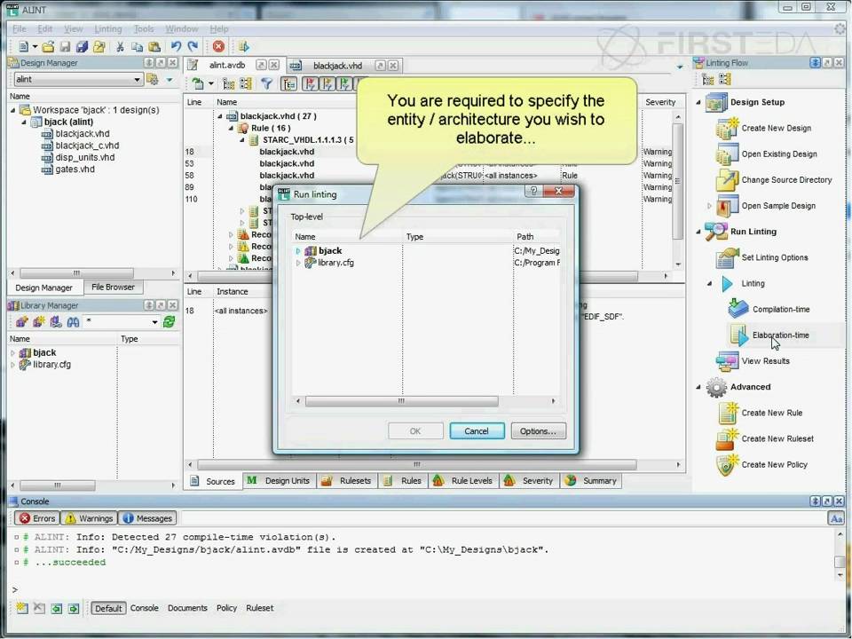 Aldec ALINT Demo