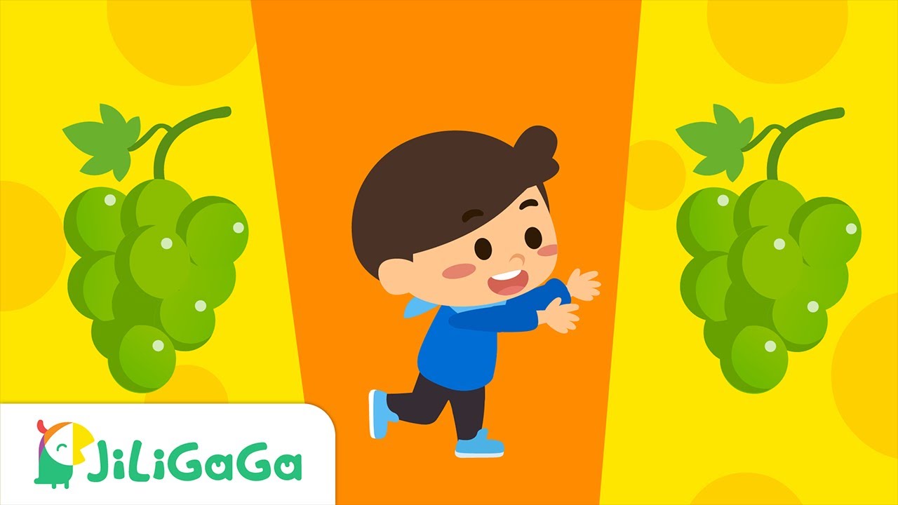 COLORFUL GRAPES 🍇🍏🎶 | Color Songs for Kids｜Jiligaga