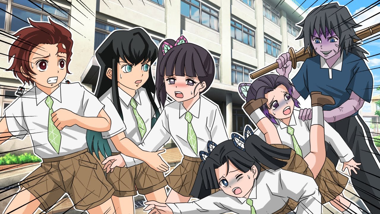 【キメツ小学校】もしも冨岡先生が未知のウイルスにかかり暴走したら！？【炭治郎/カナヲ/炭カナ/きめつのやいば/アニメ2期/遊郭編/声真似】