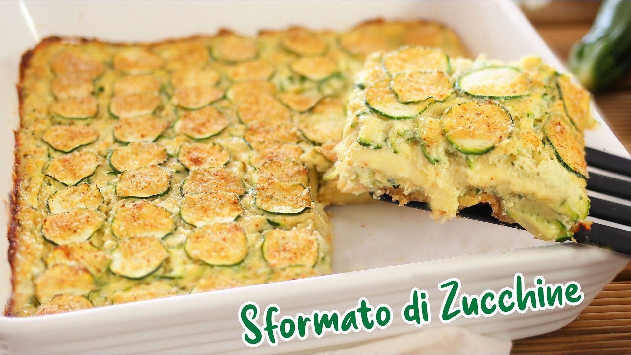 SFORMATO DI ZUCCHINE FILANTE AL FORNO - Ricetta Facile - Zucchini Pie
