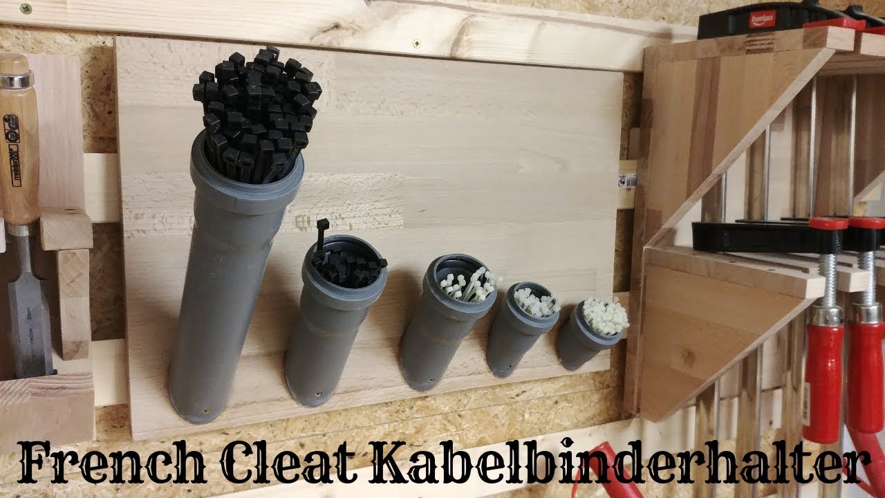 French Cleat Kabelbinderhalter - so schnell und einfach geht´s