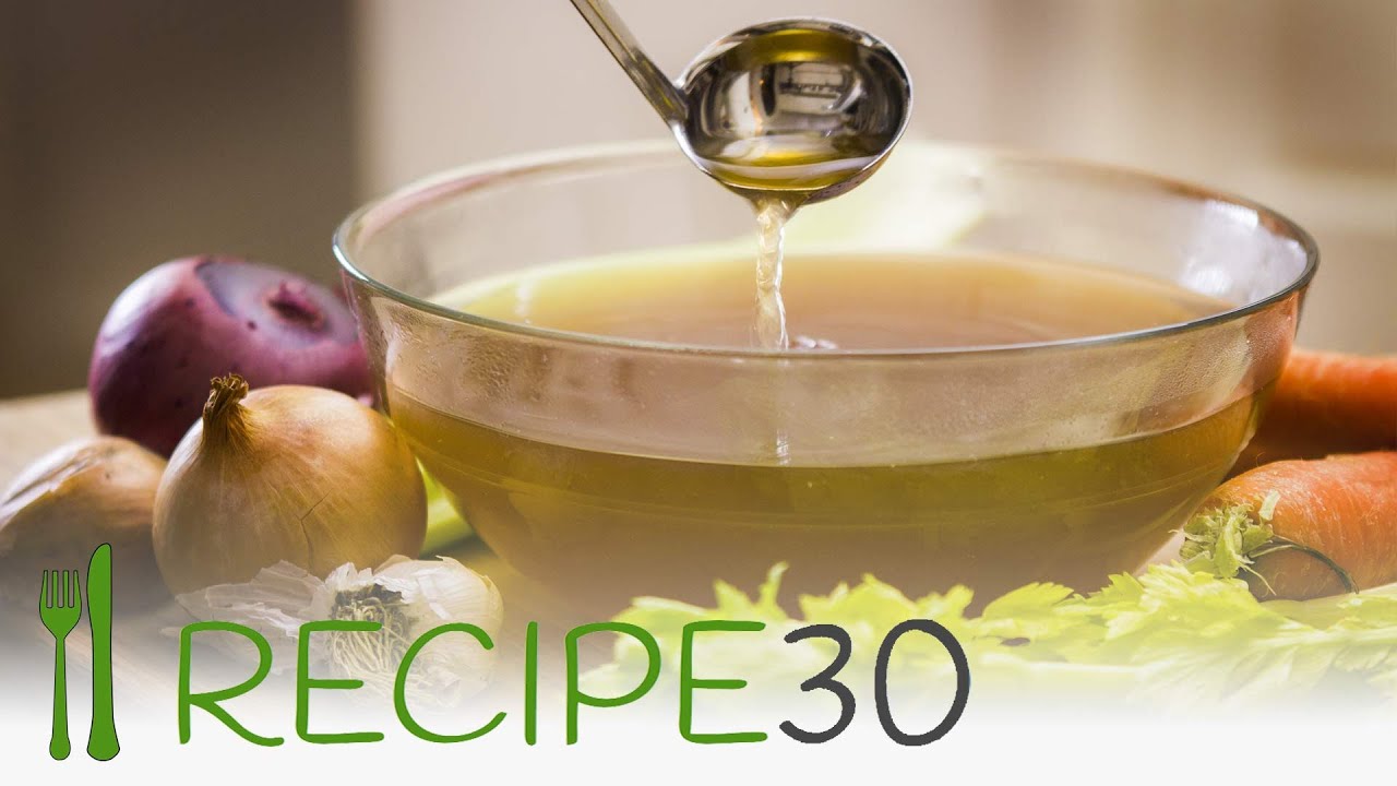 How to make a vegetable stock recipe