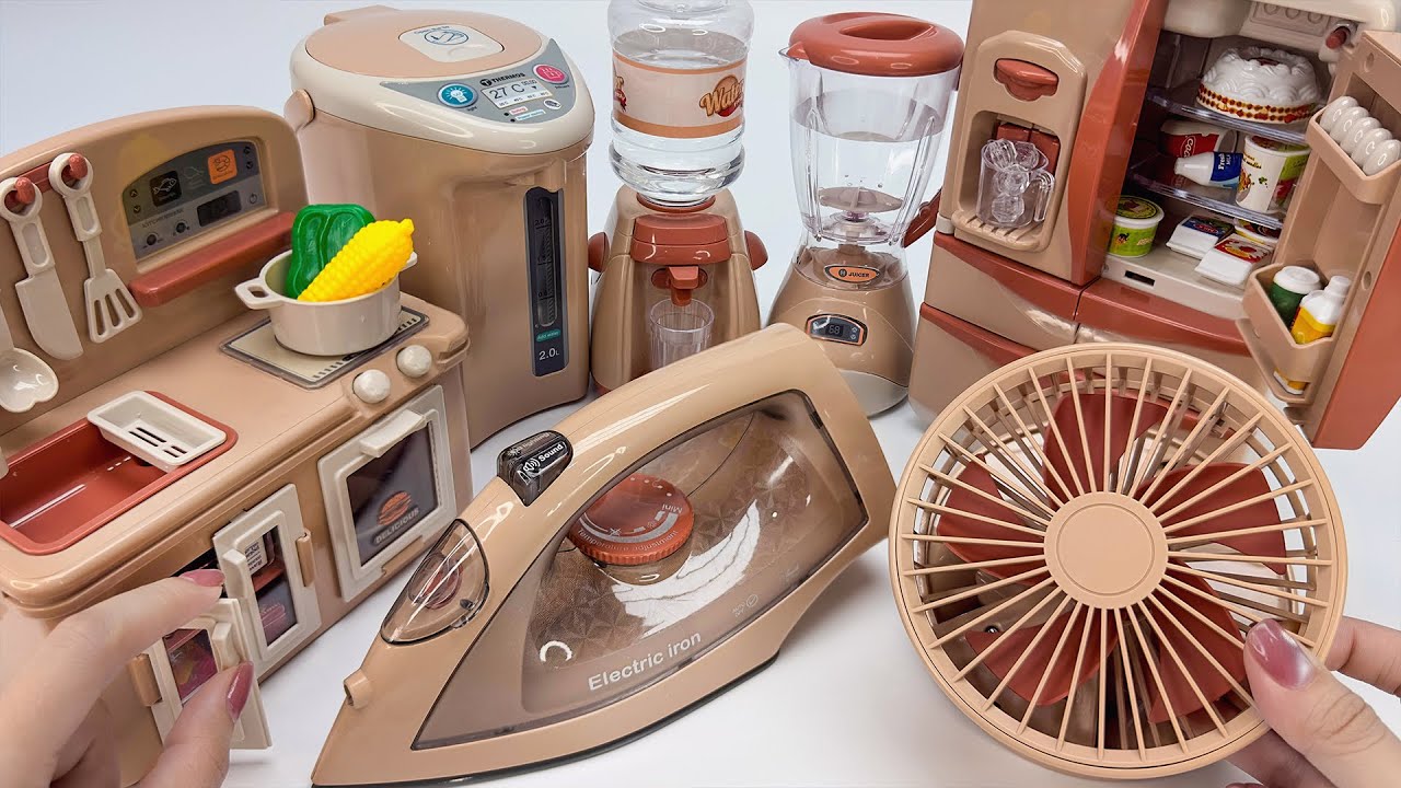 [toy asmr] Mini Home Appliances with Light & Steam 미니 주방놀이 장난감 Satisfying Unboxing