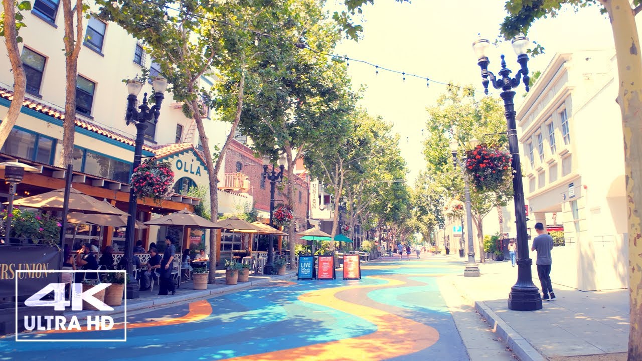 【4K】Walking in Downtown San Jose | A Relaxing City Walk in California US Part1